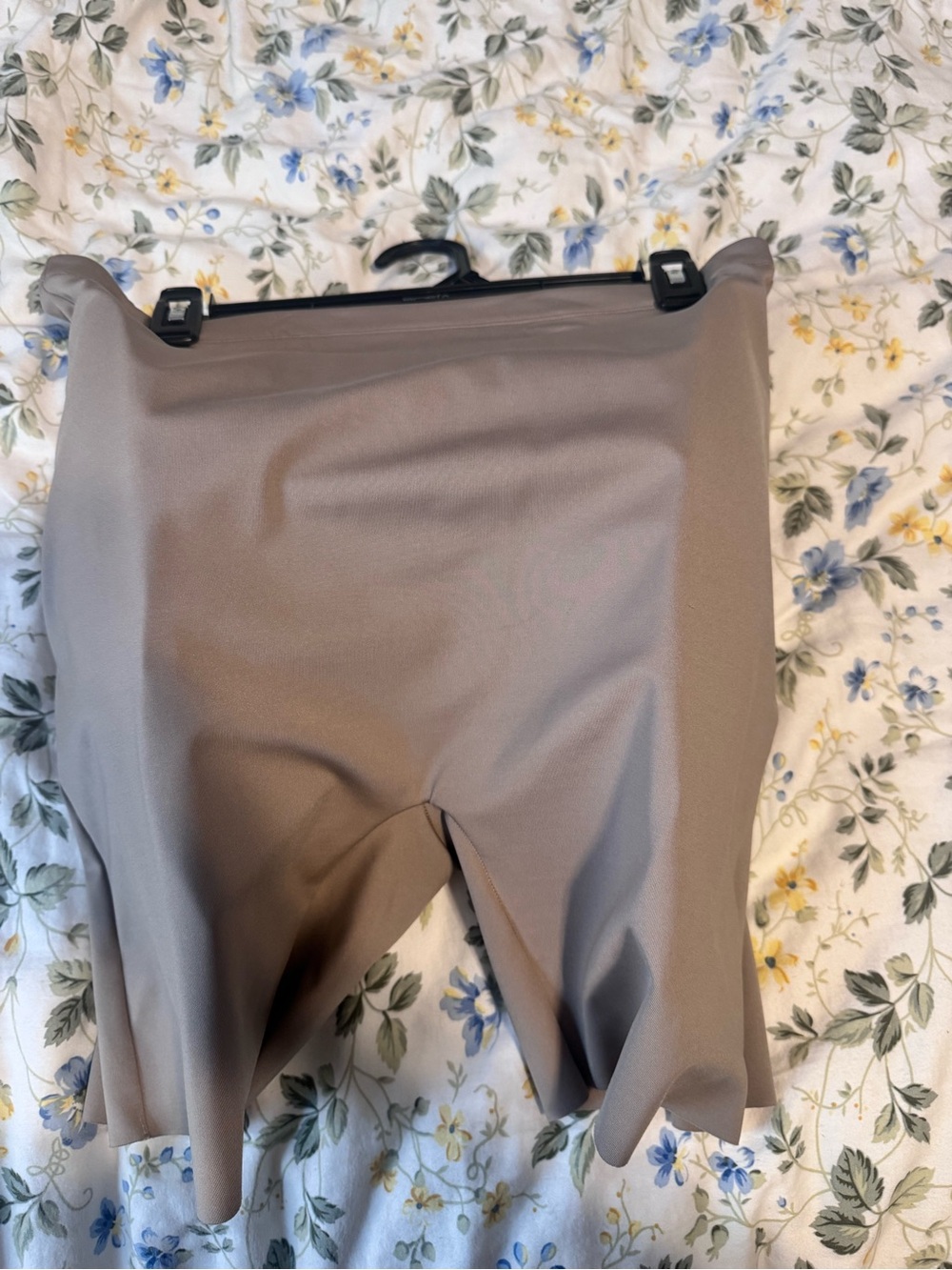 SKIMS Taupe High-Waist Shaping Shorts